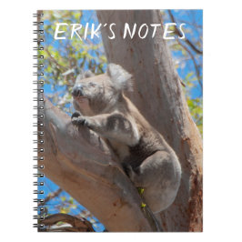 Cute Koala klättrande a Träd, Personlig Anteckningsbok