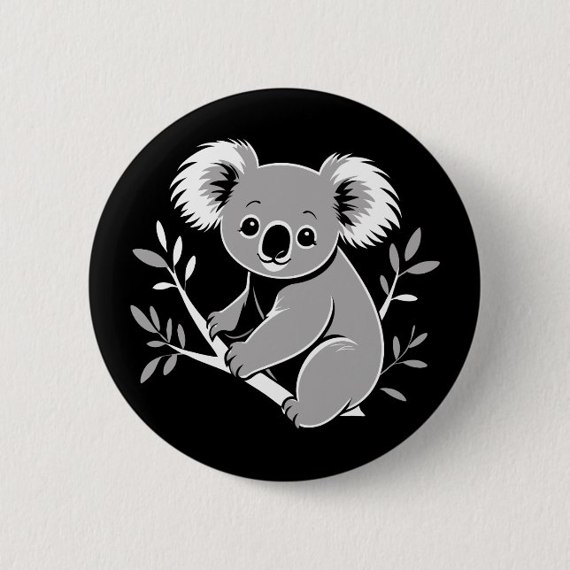 Cute Koala Knapp (Framsida)