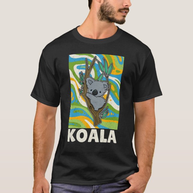 Cute Koala Koala Biolog Australia 14 T Shirt (Framsida)