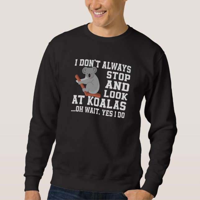 Cute Koala Love Apparel Koalas Lång Ärmad Tröja (Framsida)