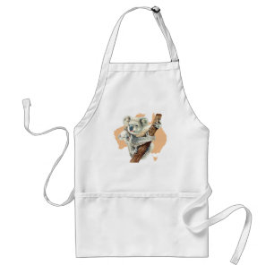 Cute Koala Mamma och Baby Förkläde