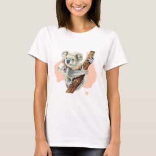Cute Koala Mamma och Baby T Shirt