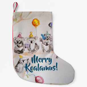 Cute Koala Merry Koalamus julklapp Liten Julstrumpa