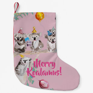 Cute Koala Merry Koalamus Rosa julklapp Liten Julstrumpa