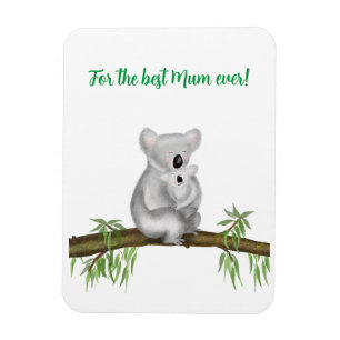 Cute koala och baby Best Morsa någonsin magnet