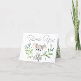 Cute Koala och Eucalyptus Baby Shower Tack
