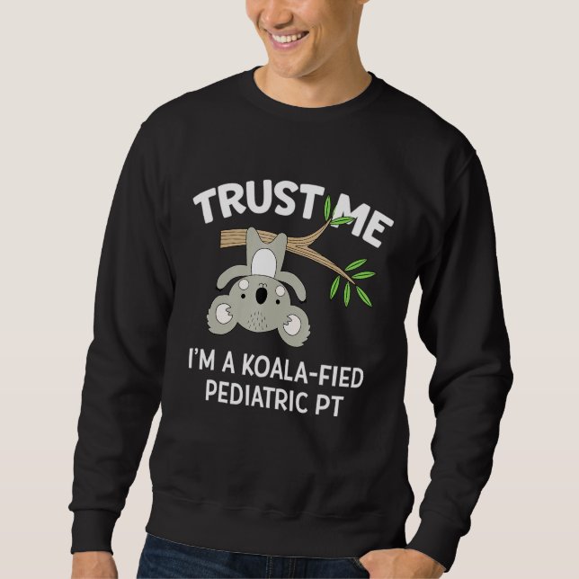 Cute Koala Pediatriska terapibehandlade patienter  Lång Ärmad Tröja (Framsida)