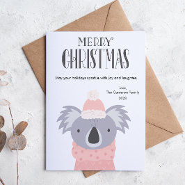 Cute Koala Play Djurälskare - julklapp Julkort