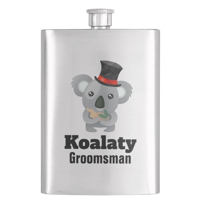 Cute Koala Pun Koalaty Groomsman Fickplunta (Framsidan)