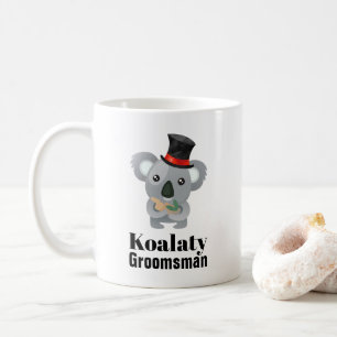 Cute Koala Pun Koalaty Groomsman Kaffemugg
