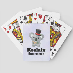 Cute Koala Pun Koalaty Groomsman Kortlek
