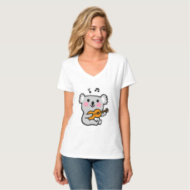 Cute koala spelar gitarr t shirt