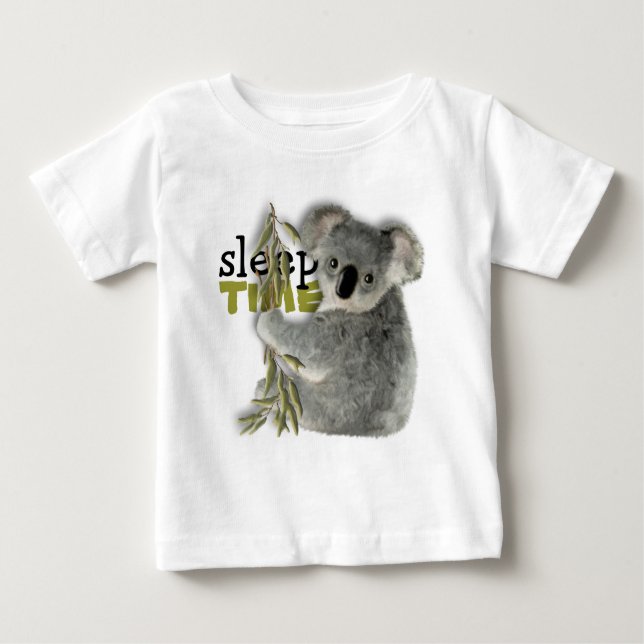 Cute Koala Sviloläge T Shirt (Framsida)