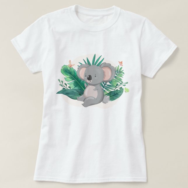Cute Koala T-Shirt (Design framsida)