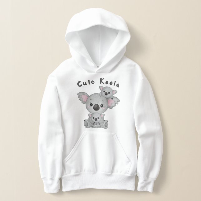 Cute Koala T Shirt (Laydown)