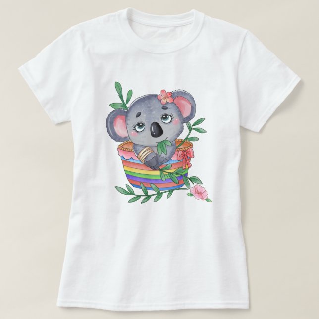 Cute Koala T Shirt (Design framsida)