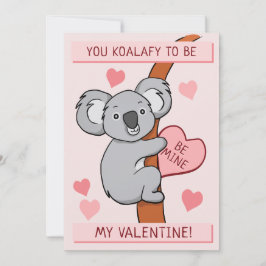 Cute Koala-ty Valentines day-kort