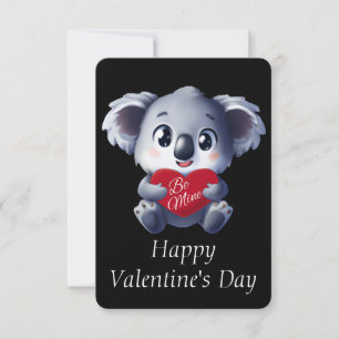 Cute Koala Valentines kort