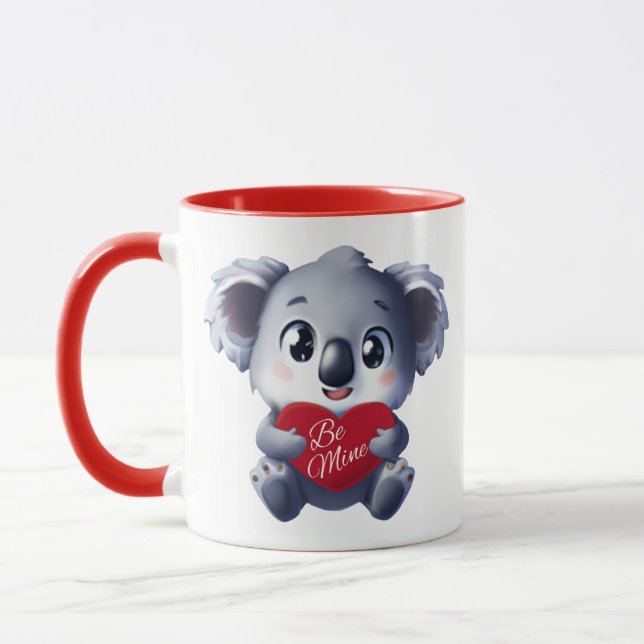 Cute Koala Valentines Mugg (Vänster)
