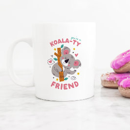 Cute Koala Vänskap Alla hjärtans dag Kaffemugg