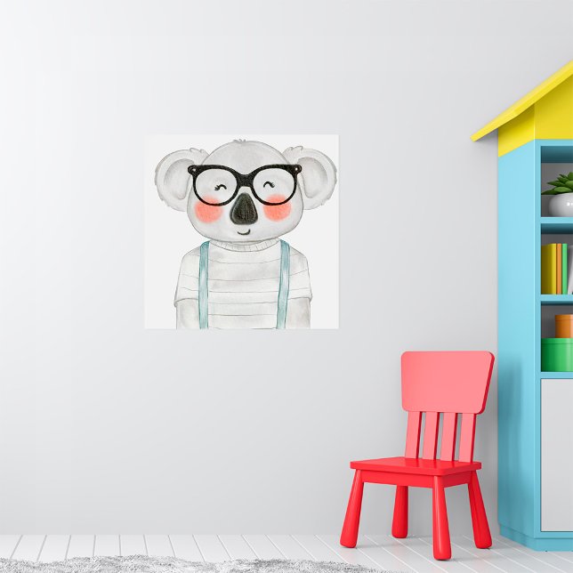 Cute Koala Wearing Glasses Poster (Skapare uppladdad)
