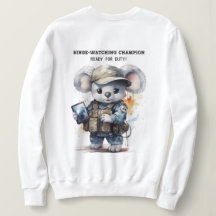 Cute Koala White Sweatshirt for Binge-Watch älskar