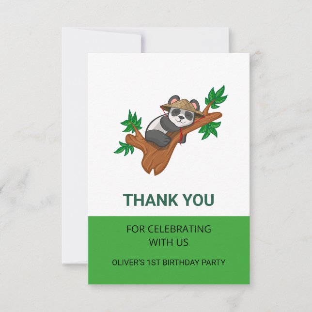 Cute Koala Wild Animal Jungle Kids Birthday Party  Tack Kort (Framsida)