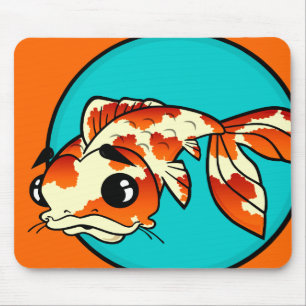 CUTE KOI FISH MOUSE PAD MUSMATTA