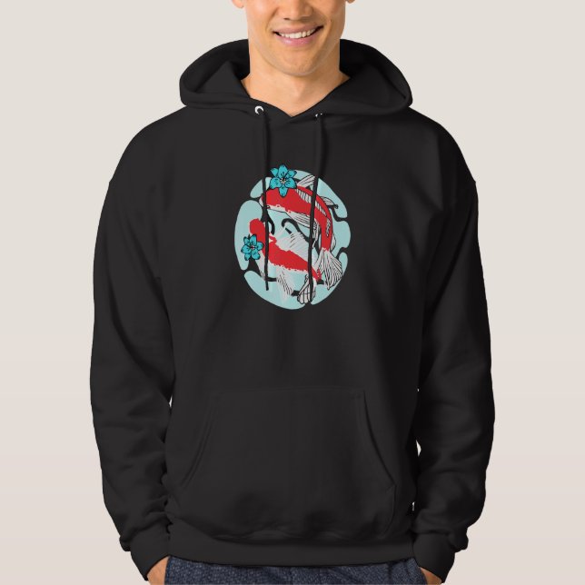 Cute Koi Fish par Koi Cute Fish Pond Hoodie (Framsida)