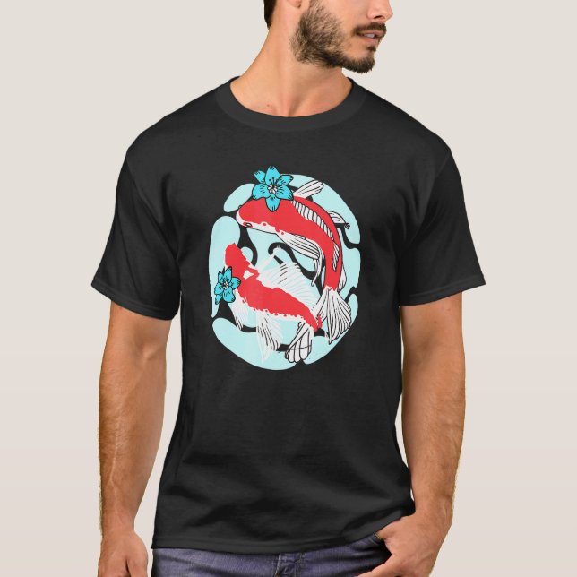 Cute Koi Fish par Koi Cute Fish Pond T Shirt (Framsida)