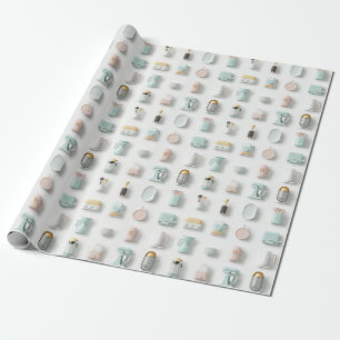 Cute köksgadgetikoner mönster presentpapper