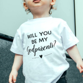 Cute, kommer du att bli mina gudföräldrar t shirt