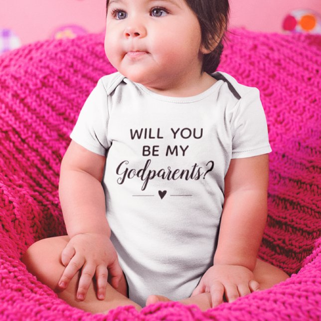 Cute, kommer du att bli mina gudföräldrar t shirt (Skapare uppladdad)