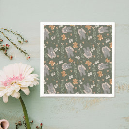 Cute könsneutrala kläder boho babydusch pappersservett
