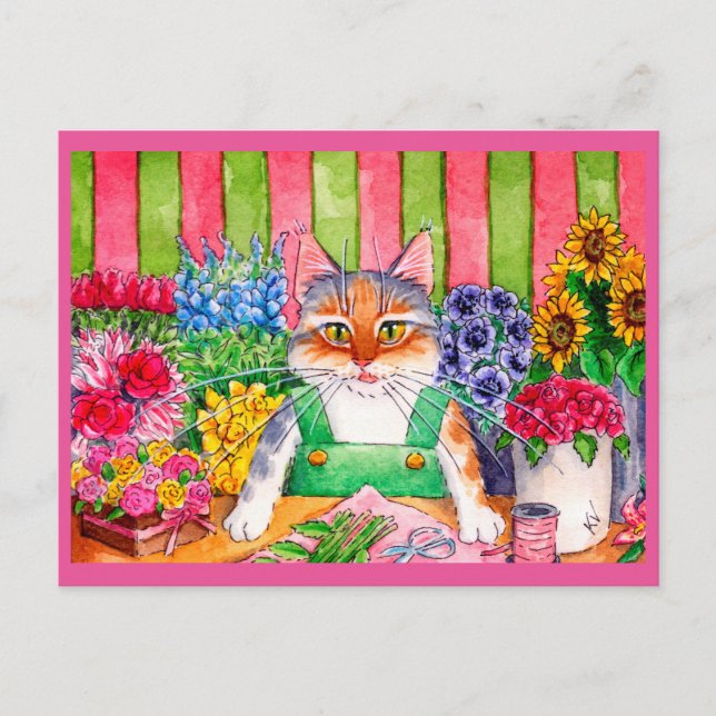 Cute-konsthantverksblomma Vykort (Framsida)