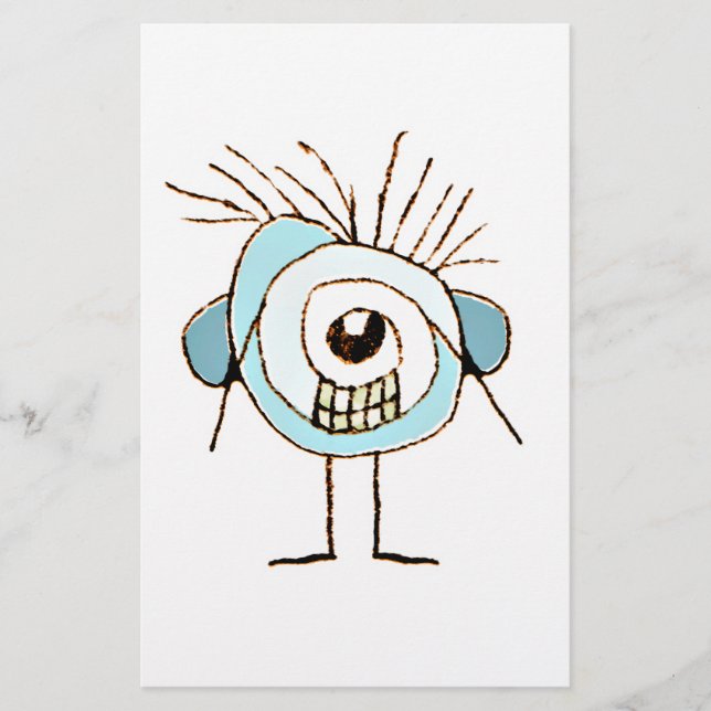 Cute Konstig Caricature Illustration (Framsida)