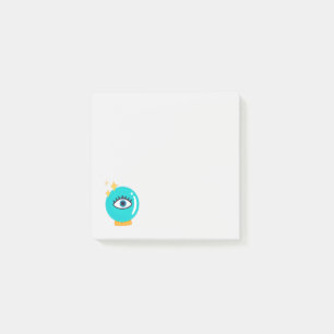 Cute konstig-kristaller i tredje öga boll post-it block
