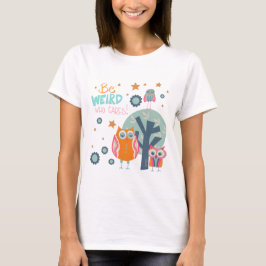 Cute Konstig Uggla Quote Inspiritivity T-Shirt