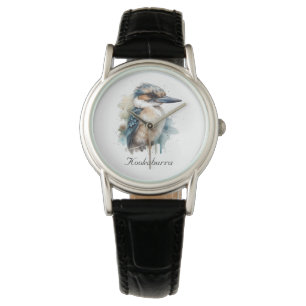 Cute Kookaburra på Gren, anpassningsbar Armbandsur