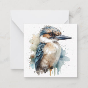 Cute Kookaburra på Gren Anteckningskort