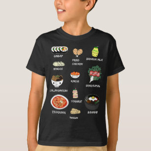 Cute Korean Food , Bibimbap och koreanska estetisk T Shirt