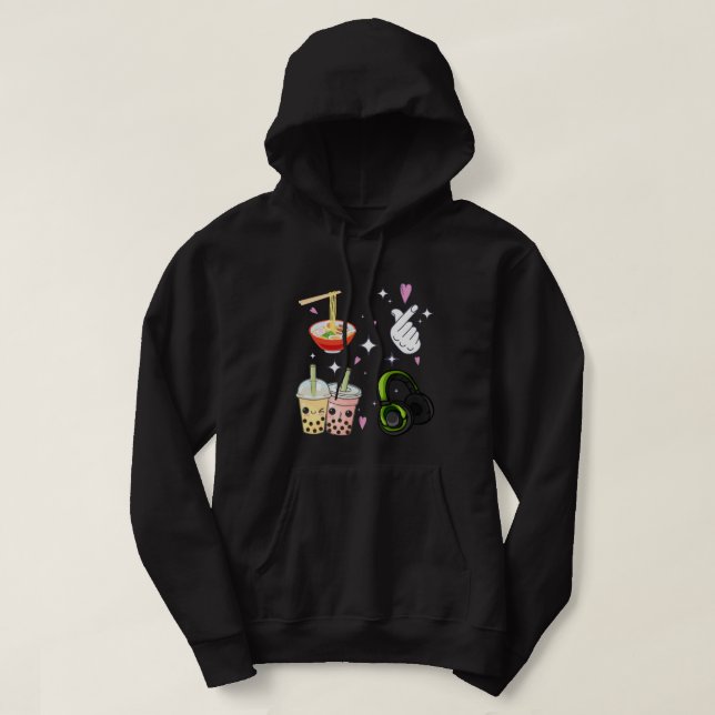 Cute Koreanska Drama KDrama Anime Gift Idea Hoodie (Design framsida)
