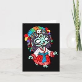 Cute Koreanska Zombie Anteckningskort