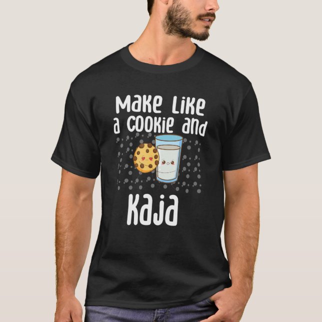 Cute Koreaspråk som en cookie och K T Shirt (Framsida)