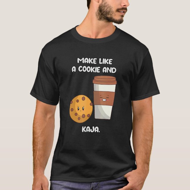 Cute Koreaspråk som en cookie och K T Shirt (Framsida)