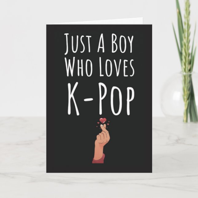 Cute Kpop-kort för Boys K-popup Kort (Framsida)
