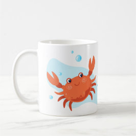Cute krab. Undervattensvärlden. Kaffemugg