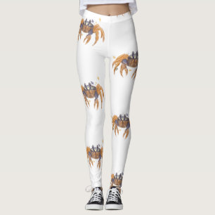 Cute krabba teckning leggings
