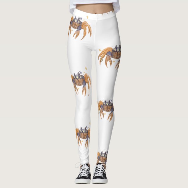 Cute krabba teckning leggings (Framsida)