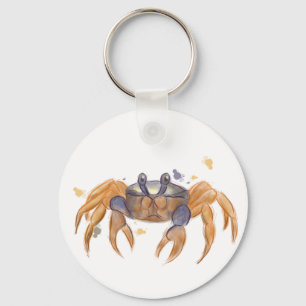 Cute krabba teckning nyckelring